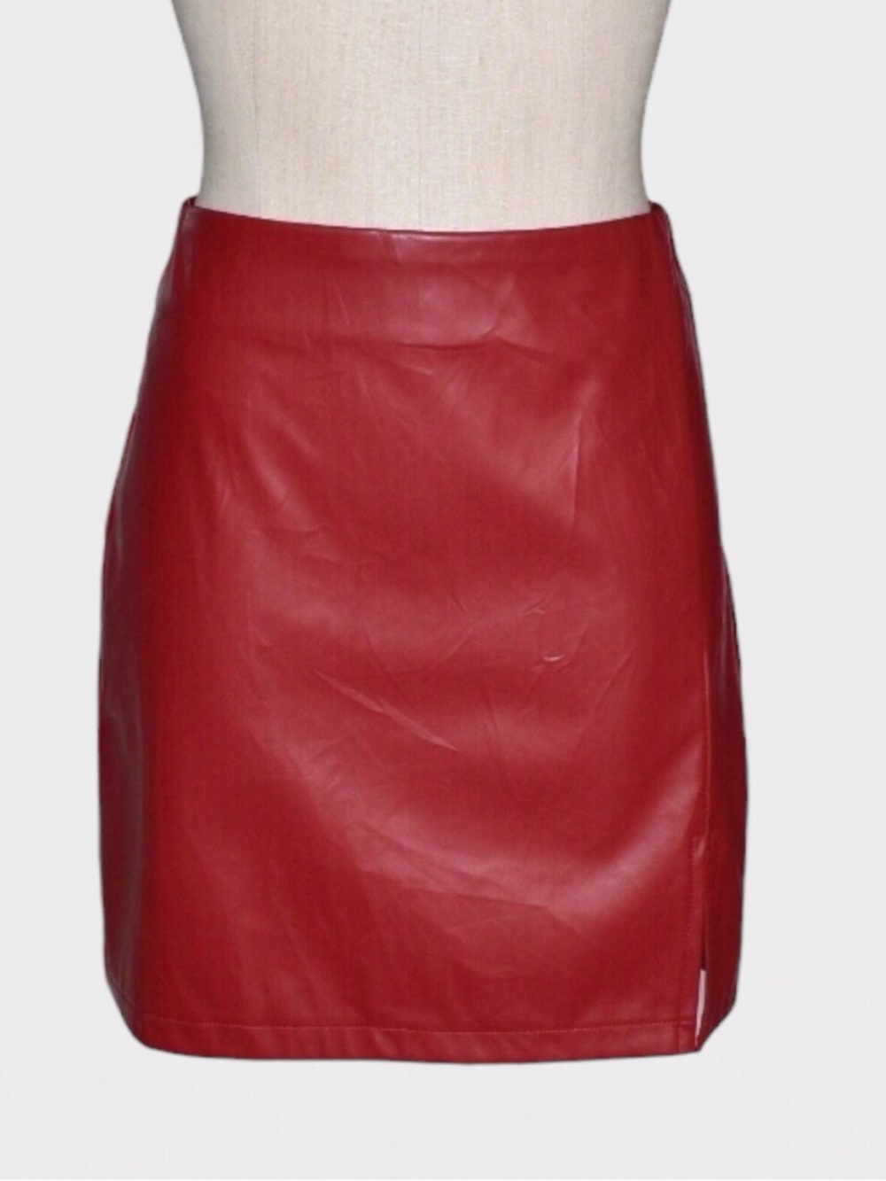 Jess Lea Faux Leather Mini Skirt